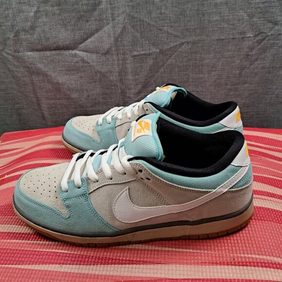 Nike SB Dunk Low Pro 304292-410 2014 Gulf Of Mexico Size 12 Men Glacier Ice/Whit - Picture 1 of 15